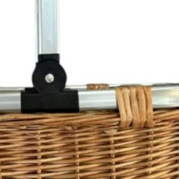Rackhams Folding Aluminium  Handle Shopping Basket - Brown - thumbnail 5