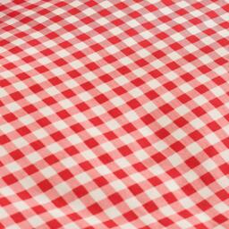 Rackhams Bamford Gingham Check Fitted Sheet Red - Double - Red - thumbnail 2