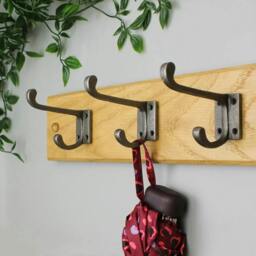 Rackhams Antique Cast Iron Hall Stand Coat Hook  - Pack of 4 Hooks