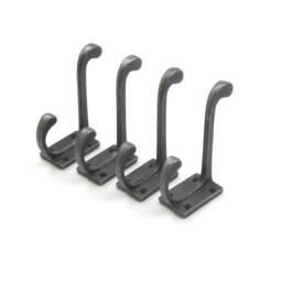 Rackhams Antique Cast Iron Hall Stand Coat Hook  - Pack of 4 Hooks - thumbnail 3