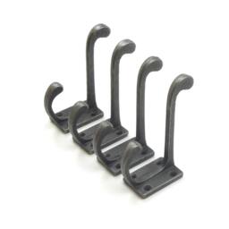 Rackhams Antique Cast Iron Hall Stand Coat Hook  - Pack of 4 Hooks - thumbnail 4