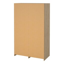 Rackhams Line Wardrobe with 2 Sliding Doors 1 Small Door and 2 Drawers in Jackson Hickory Oak - Brown - Malemine - 1 - thumbnail 5