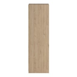 Rackhams Line Wardrobe with 2 Sliding Doors 1 Small Door and 2 Drawers in Jackson Hickory Oak - Brown - Malemine - 1 - thumbnail 4