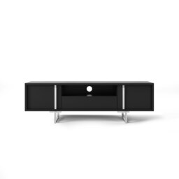 Rackhams Alphason Gallium TV-Stand Black - 1600mm - Black - thumbnail 2