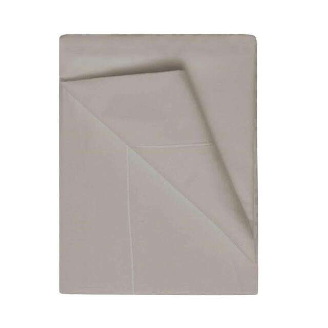 Rackhams 400 Thread Count Egyptian Cotton Flat Sheet - Pewter - Pewter - Superking - 100% Egyptian Cotton - image 1