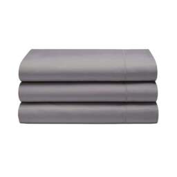 Rackhams 400 Thread Count Egyptian Cotton Flat Sheet - Pewter - Pewter - Superking - 100% Egyptian Cotton - thumbnail 5