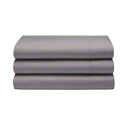 Rackhams 400 Thread Count Egyptian Cotton Flat Sheet - Pewter - Pewter - Superking - 100% Egyptian Cotton - thumbnail 3