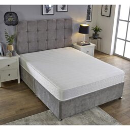 Rackhams Budget Memory Sprung Mattress - Quilted Cooltouch Straight Line Top Panel - White - 1 - European Small Single Mattress (80cm x 200cm) - thumbnail 4