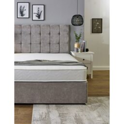 Rackhams Budget Memory Sprung Mattress - Quilted Cooltouch Straight Line Top Panel - White - 1 - European Small Single Mattress (80cm x 200cm) - thumbnail 6