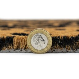 Rackhams Eco-Friendly Latex Backed Coir Entrance Doormat, 40x60cm - Aztec - 1 - Black - thumbnail 4