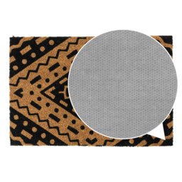 Rackhams Eco-Friendly Latex Backed Coir Entrance Doormat, 40x60cm - Aztec - 1 - Black - thumbnail 5