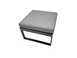 Rackhams Outdoor Garden Furniture Set Aluminium Lounge Sofa Square Coffee Table Sets with 4 Stools Side Table Dark Grey - thumbnail 6