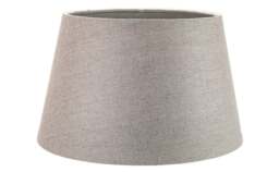 Rackhams Classic 10 Inch Grey Linen Fabric Drum Table/Pendant Lamp Shade 60w Maximum - thumbnail 1