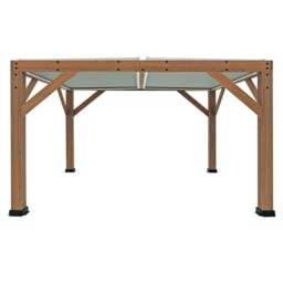 Rackhams Yardistry Wooden Pergola 13ft x 11ft (4m x 3.4m) With Louvered Roof - thumbnail 2