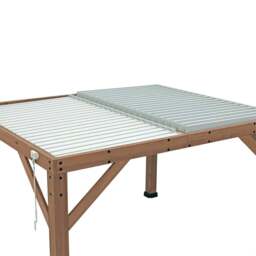 Rackhams Yardistry Wooden Pergola 13ft x 11ft (4m x 3.4m) With Louvered Roof - thumbnail 3