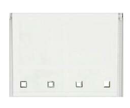 Rackhams White Square Eyelet Edge Roller Blind - 100cm - thumbnail 1