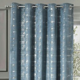 Rackhams Warwick Readymade Eyelet Curtains - 168cm x 183cm - Green - thumbnail 3