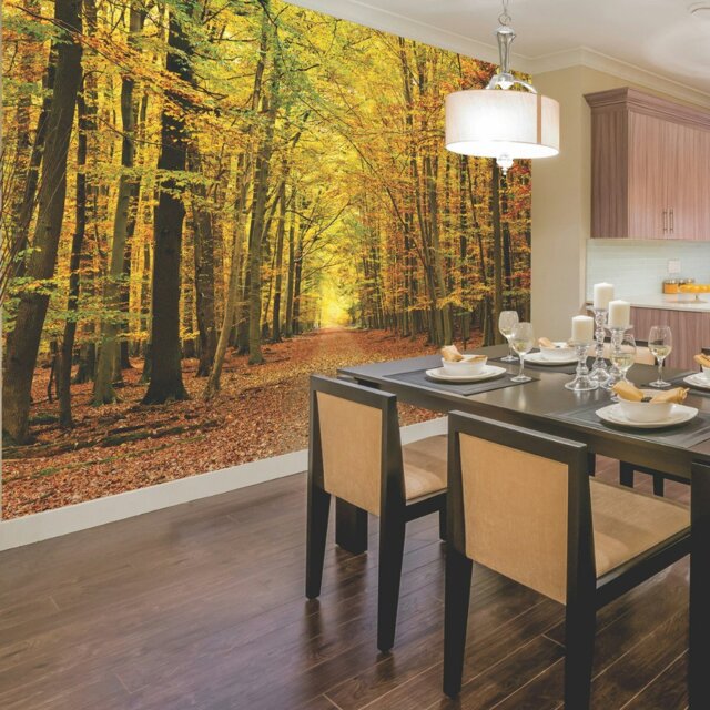 Rackhams Autumn Forest Wall Mural - Large - W350cm x H280cm - image 1