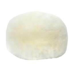 Rackhams Sheepskin Pouffe - Natural Beige - One Size - Natural Beige - 100% Mixed