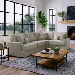 Rackhams Harrogate Right Hand Corner Sofa - Stone