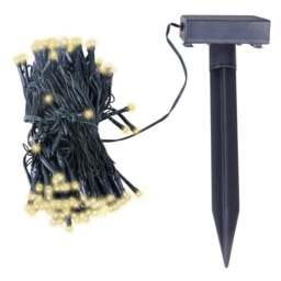 Rackhams LED Solar String Lights Warm White Christmas Decoration - thumbnail 2