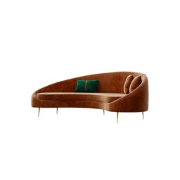 Rackhams Verano Three Seater Sofa, Red Velvet - thumbnail 2
