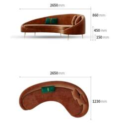 Rackhams Verano Three Seater Sofa, Red Velvet - thumbnail 6
