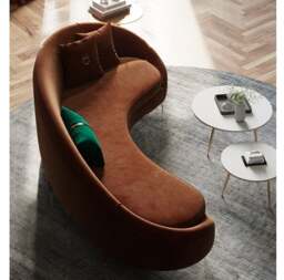 Rackhams Verano Three Seater Sofa, Red Velvet - thumbnail 5