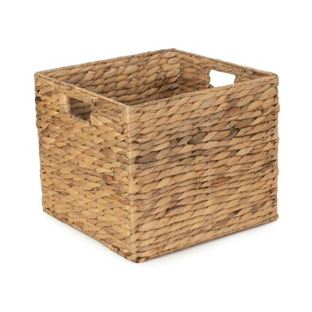 Rackhams Water Hyacinth Square Storage Basket - Small