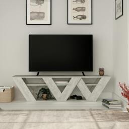 "Rackhams Ralla Modern TV Unit with Shelves 65"" 158cm - Anthracite" - thumbnail 2