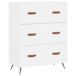 Rackhams Chest of Drawers White 69.5x34x90 cm Engineered Wood - thumbnail 2