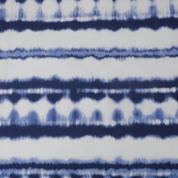 Rackhams Reversible Polycotton Tiedye Tassel Trim Duvet Cover and Pillowcase Set - Blue - Single (135cm x 200cm) - thumbnail 4