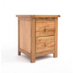 Rackhams Trivento 2 Drawer Bedside Table - Natural - thumbnail 2