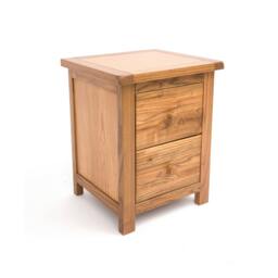 Rackhams Trivento 2 Drawer Bedside Table - Natural - thumbnail 3