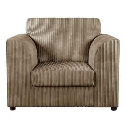 Rackhams Luxor / Ferguson Cord Armchair - Silver - thumbnail 6