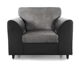 Rackhams Luxor / Ferguson Cord Armchair - Silver - thumbnail 4