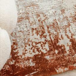 Rackhams Kuza Border Terracotta Rug - 80x150cm - thumbnail 3