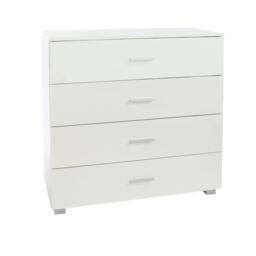 Rackhams Lido 4-Drawer Chest of Drawers - White - thumbnail 2