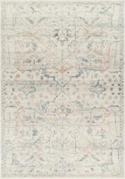 Rackhams Becki Owens Marlene-Vintage Ivory Blue Traditional Vintage Boho Rug - 157 x 213 cm - thumbnail 3