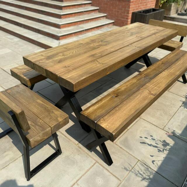 Rackhams Outdoor Sleeper Table (Table only) - 120x80cm - image 1