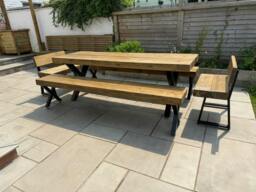 Rackhams Outdoor Sleeper Table (Table only) - 120x80cm - thumbnail 2