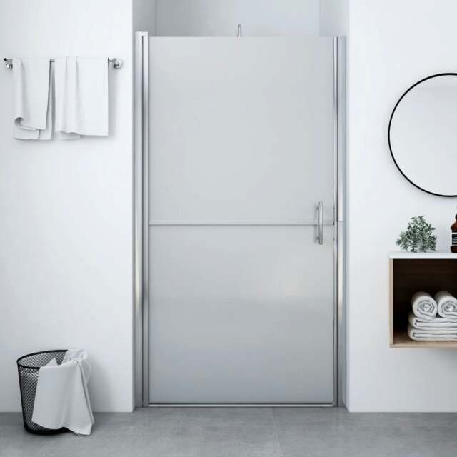 Rackhams Shower Door Frost Tempered Glass 91x195 cm
