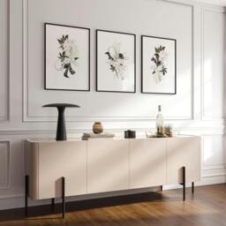 Rackhams Botanical Print Set - Set of 3 wall art prints - 20 x 30 in / 50 x 76 cm - Polyester Canvas 260 gsm - Canvas wrapped - thumbnail 3