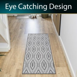 Rackhams Harmony Machine Washable Entrance Runner Doormat, 50x150cm - Eyes - thumbnail 5