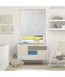 Rackhams Light Grey Crushed Velvet Roller Blinds - 170cm - thumbnail 4