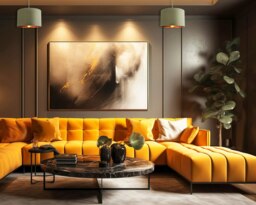 "Rackhams Contemporary Olive Cotton 12"" Table/Pendant Lamp Shade with Shiny Copper Inner" - thumbnail 6