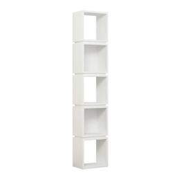 Rackhams Multi Modern Bookcase Display Unit Stylish Freestanding Storage Oak White 167cm Tall - Oak - thumbnail 6