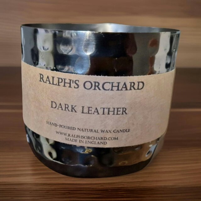 Rackhams 2-Wick Dimpled Black Candles - Fireside - image 1
