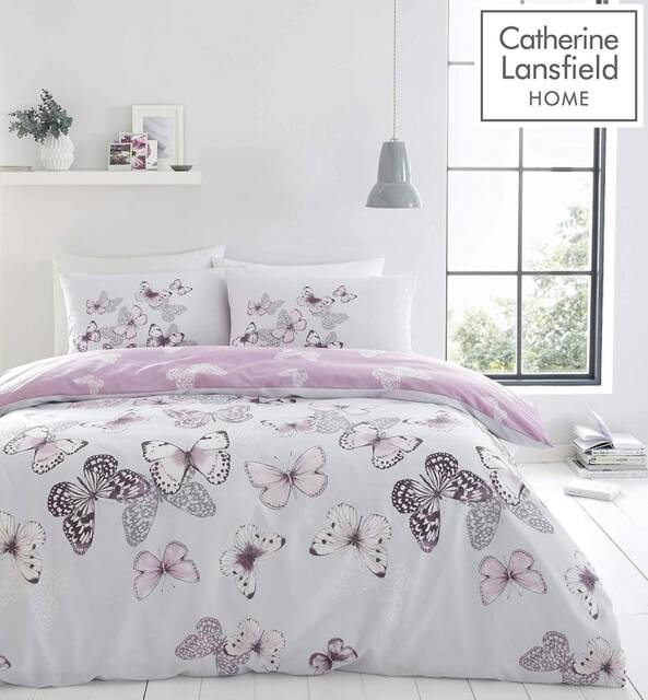 Rackhams Scatter Butterfly Heather Duvet Cover Set - King
