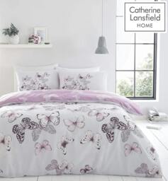 Rackhams Scatter Butterfly Heather Duvet Cover Set - King
